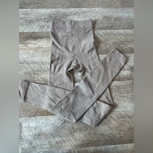 Off brand tan size SMALL fleece lined leggings
